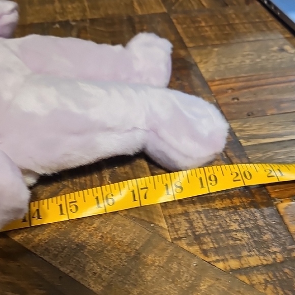 Ty "Floppity" Lavender Plush Bunny with Pink Ears - Buddies Collection - 2001 - Picture 8 of 10
